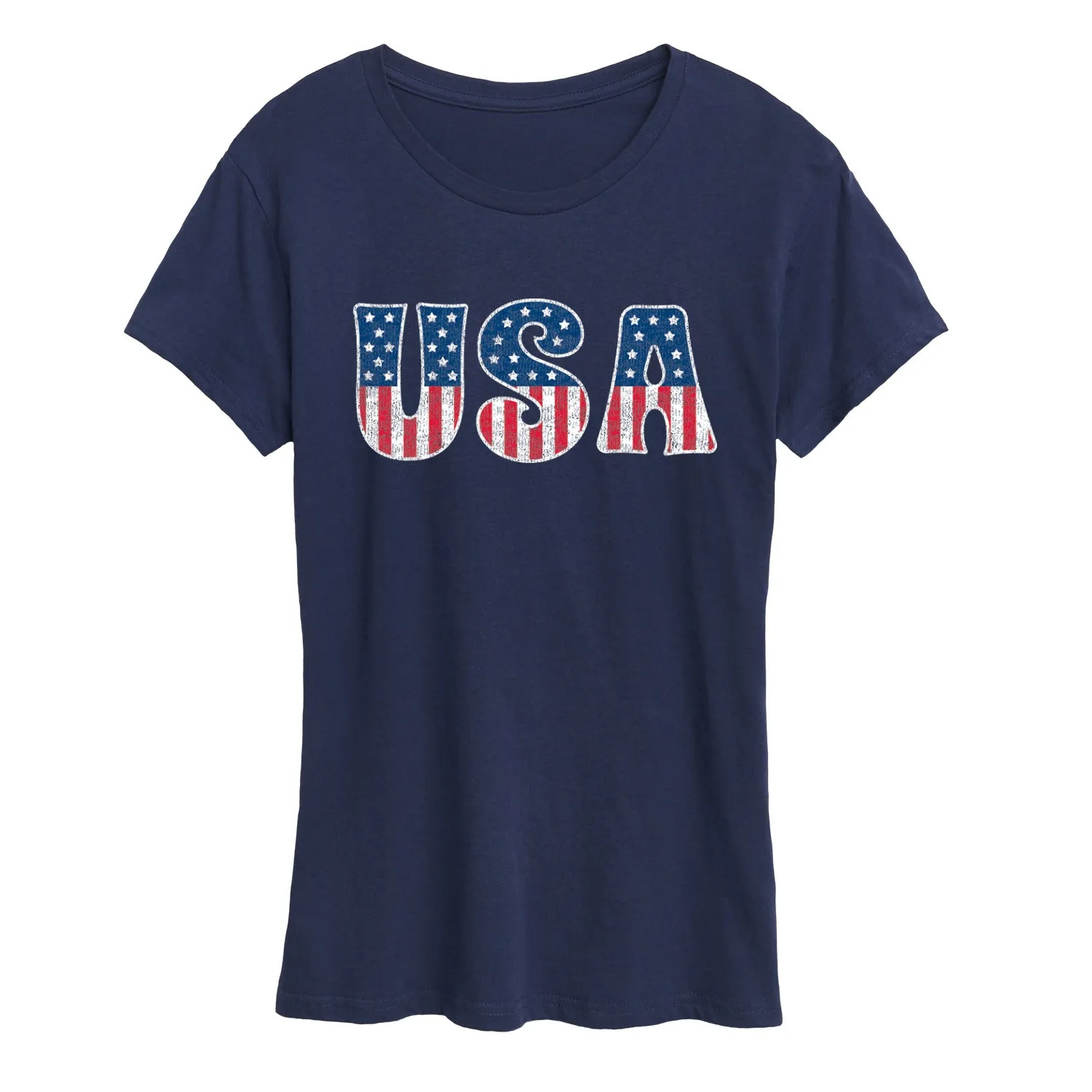 Instant Message - USA - Women's Short Sleeve Graphic T-Shirt sold by Zulily