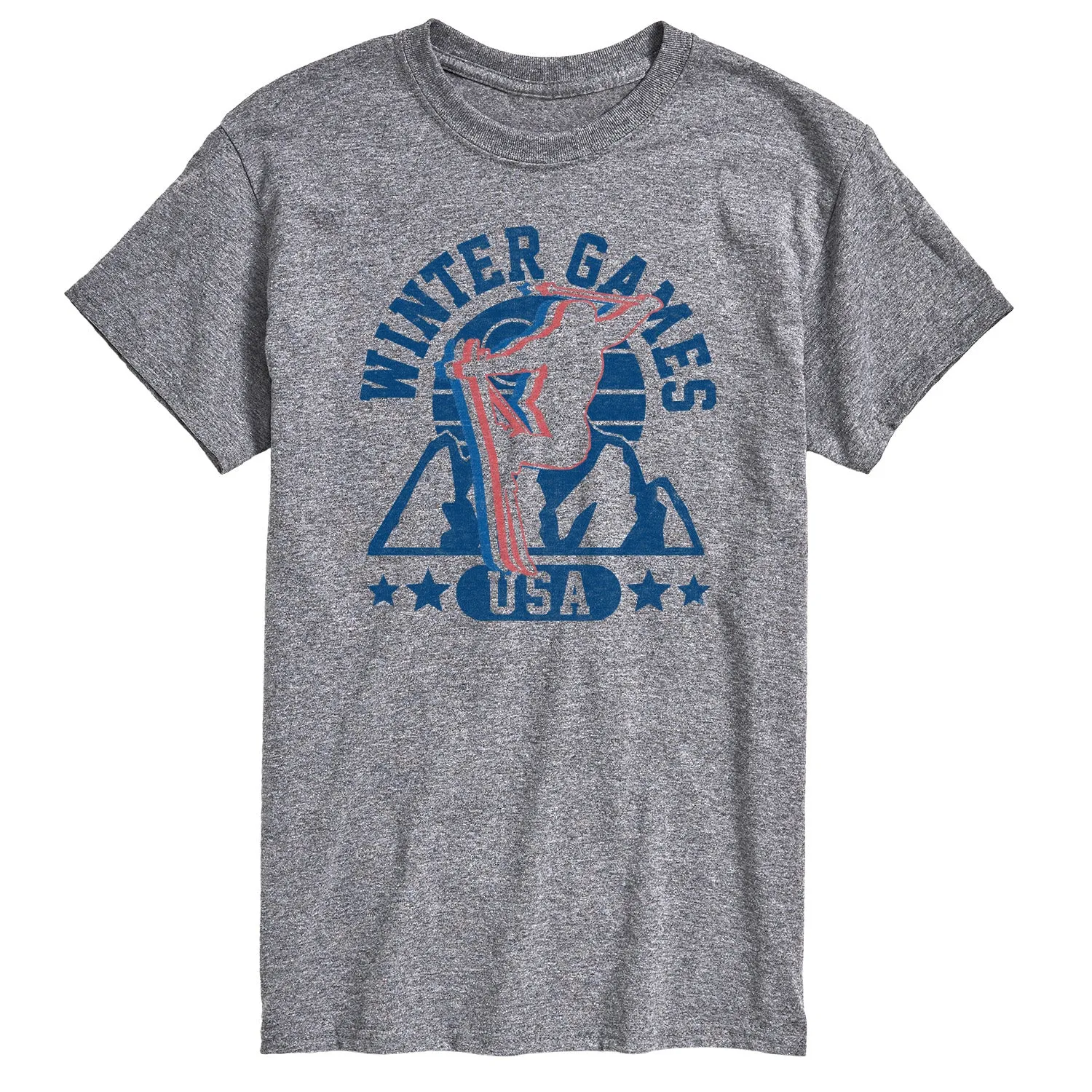Instant Message - Winter Games Skiing - Men's Short Sleeve Graphic T-Shirt sold by Zulily