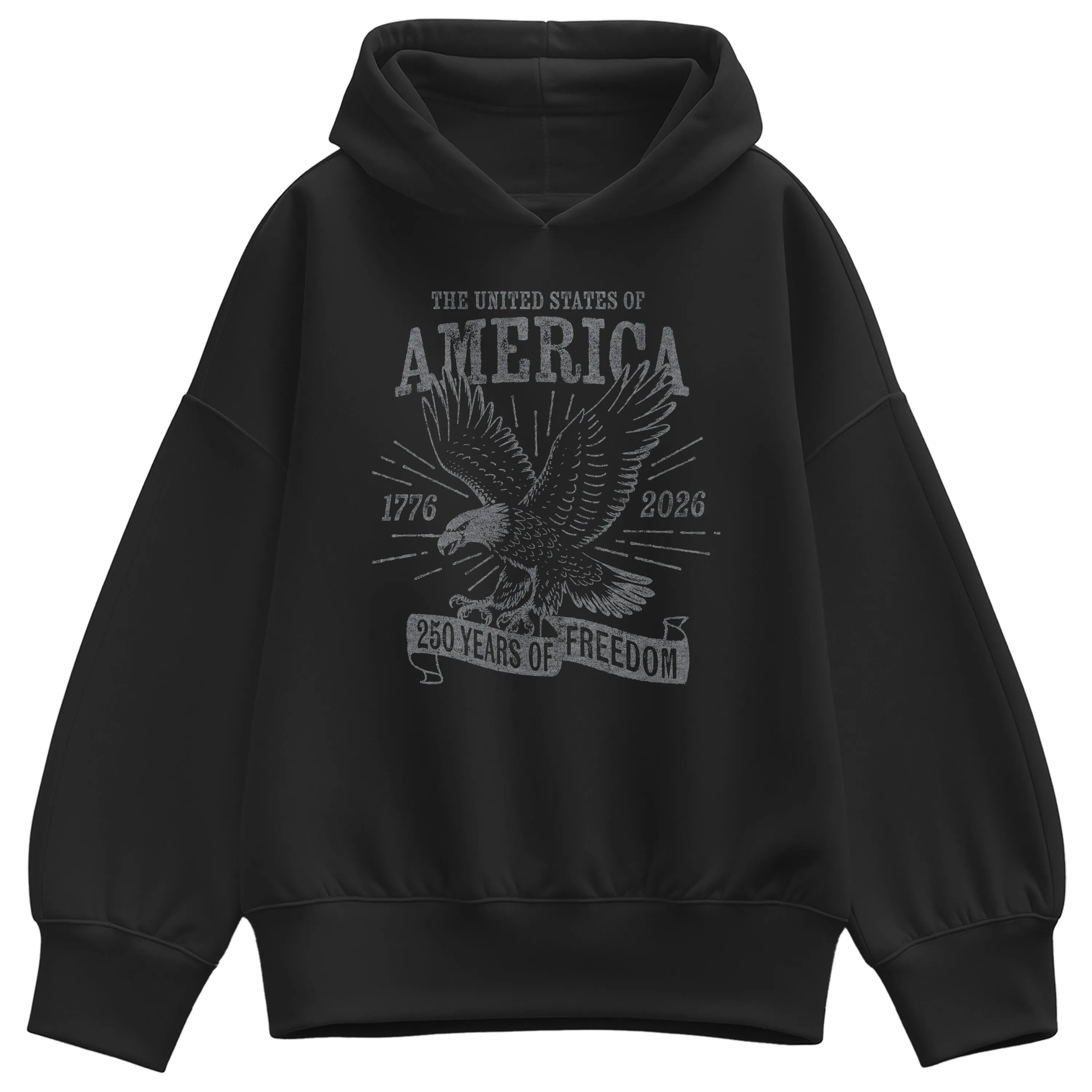 Instant Message - America Eagle - Ladies Oversized Fleece Hoddie Sweatshirt sold by Zulily
