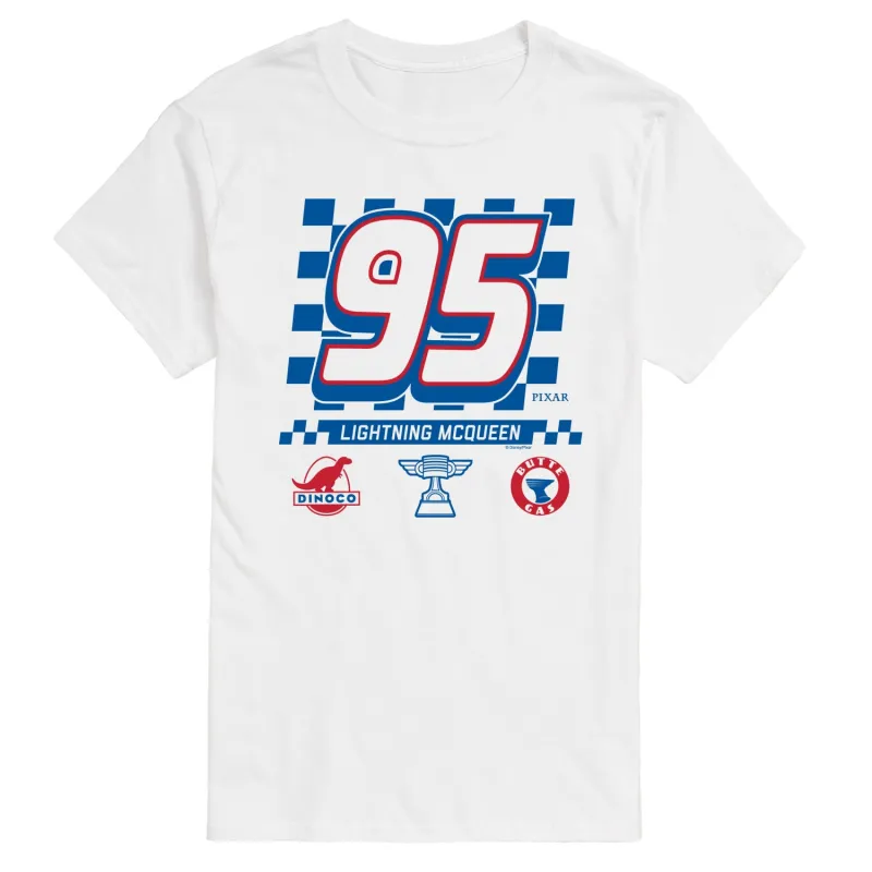 Cars - Lightning McQueen Jersey - Men's Short Sleeve Graphic T-Shirt made by Zulily