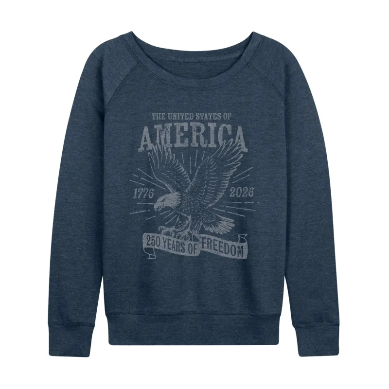 Instant Message - America Eagle - Women's French Terry Long Sleeve Pullover sold by Zulily