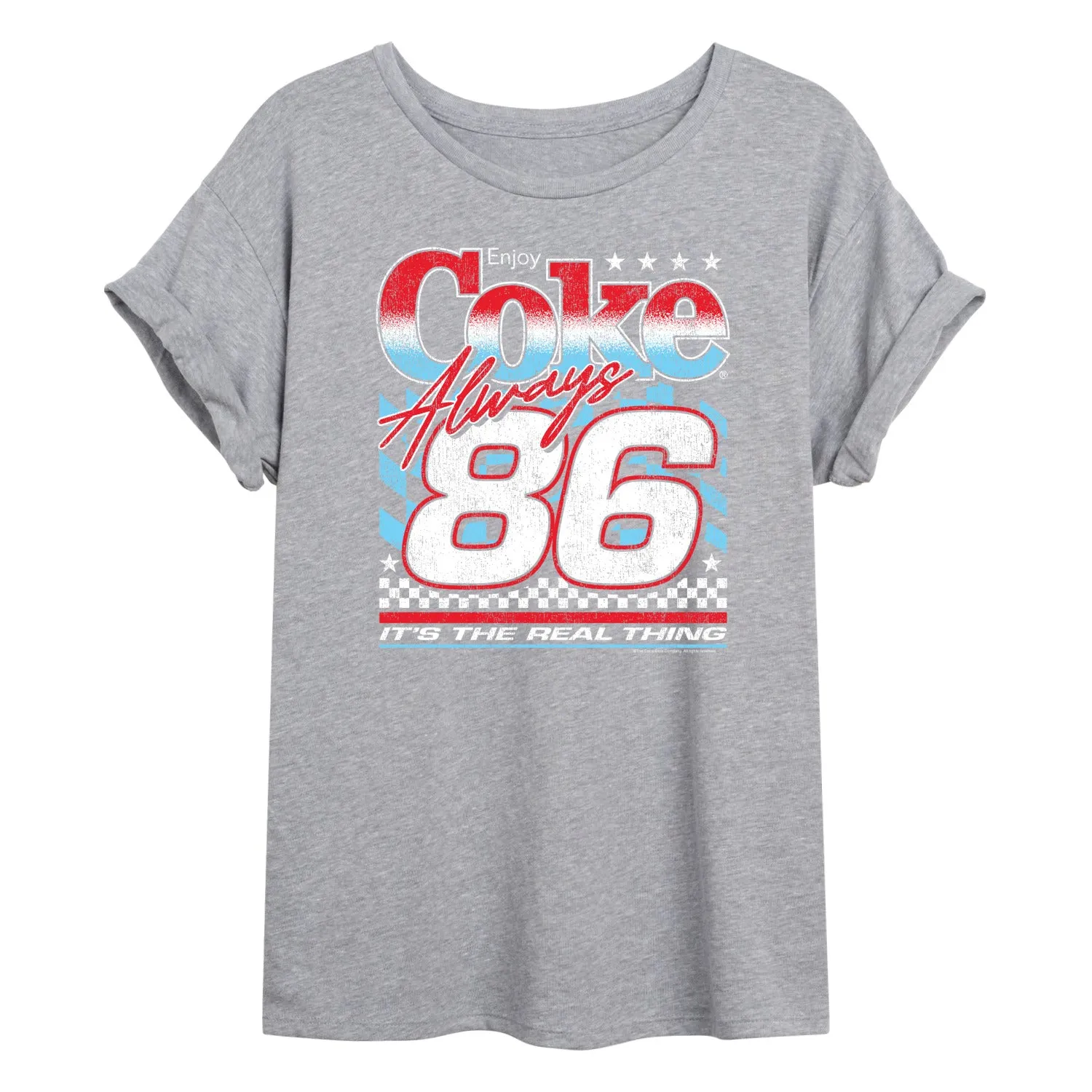 Coca-Cola - Coke American Racing - Women's Oversized Graphic T-Shirt sold by Zulily product image thumbnail 2