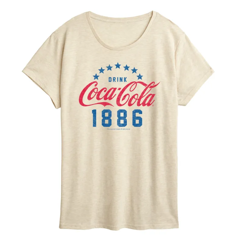 Coca-Cola - Star Circle - Womens Short Sleeve Graphic T-Shirt sold by Zulily