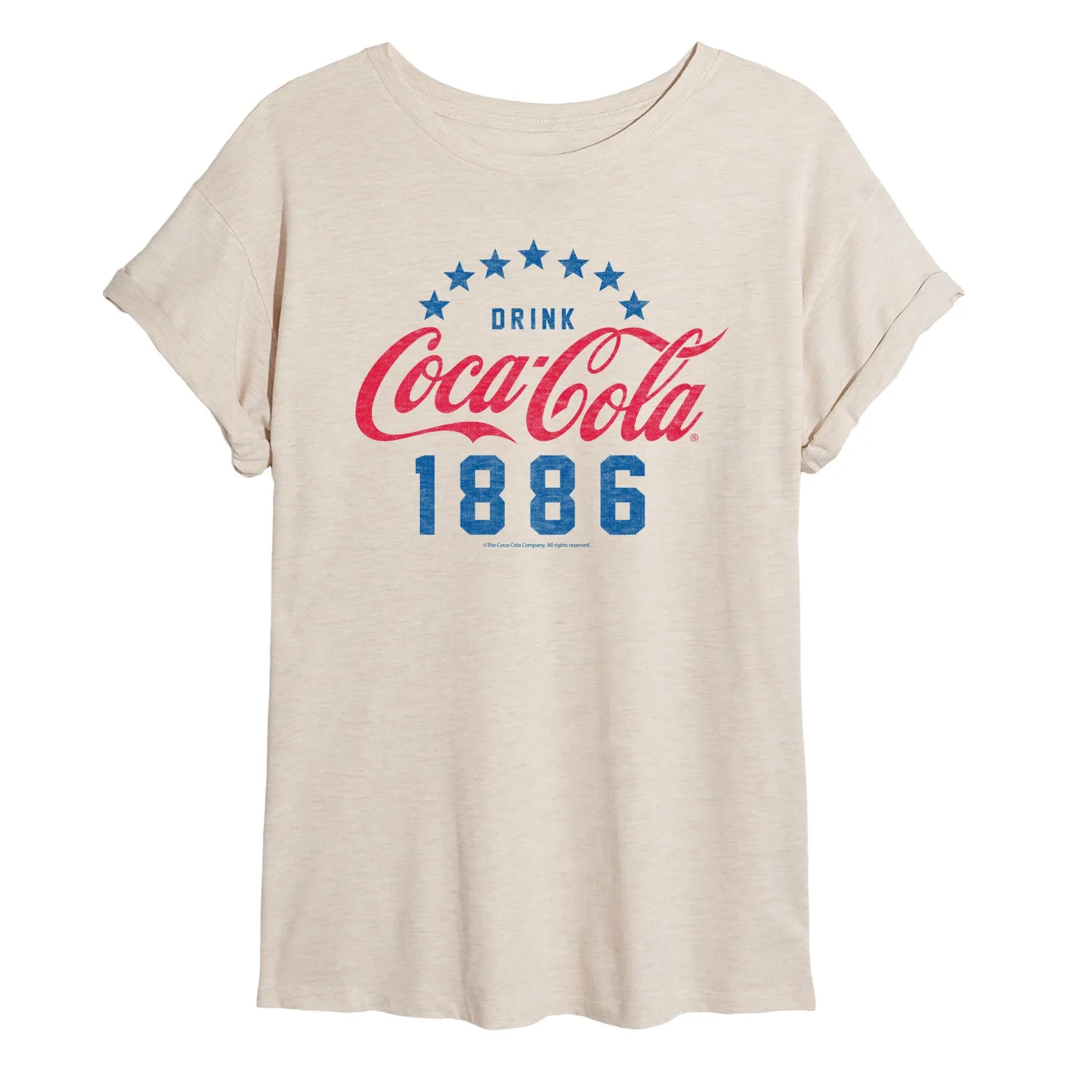 Coca-Cola - Star Circle - Women's Oversized T-Shirt sold by Zulily