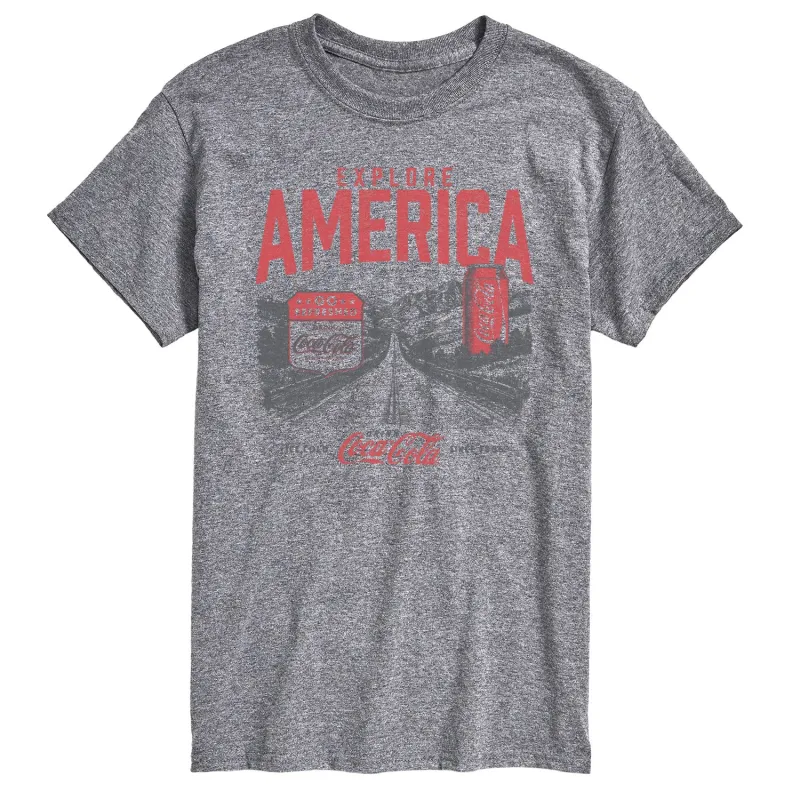 Coca-Cola - Explore America Coke - Men's Short Sleeve Graphic T-Shirt sold by Zulily