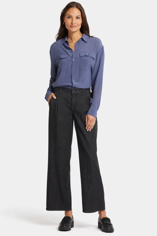 NYDJ Teresa Wide Leg Ankle Pleated Jeans sold by Zulily