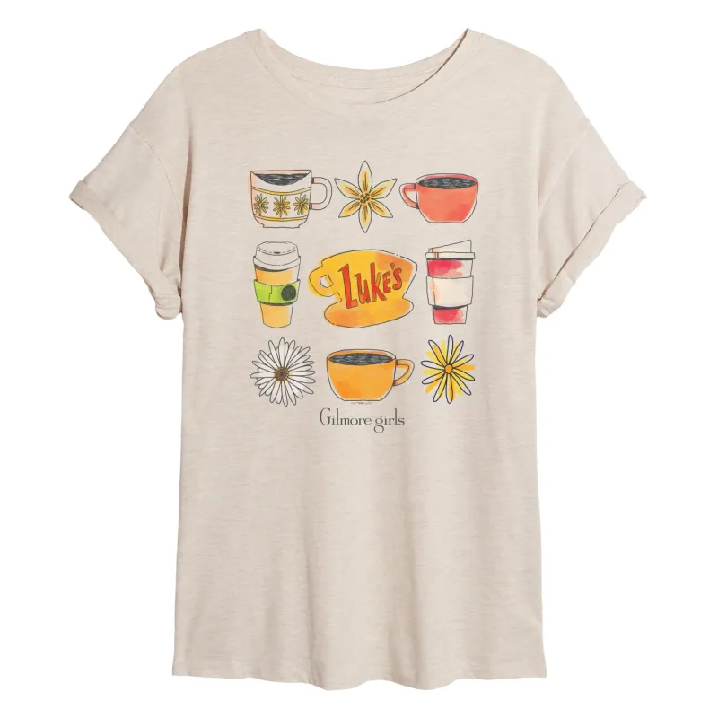 Gilmore Girls - Luke's Coffee Grid - Women's Graphic T-Shirt sold by Zulily
