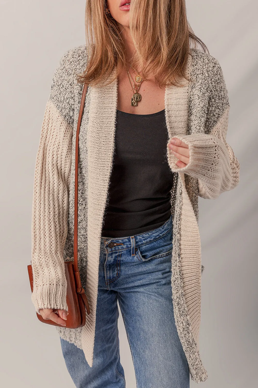 Threaded Pear Sarah Side Pockets Open Front Cardigan sold by Zulily product image thumbnail 5