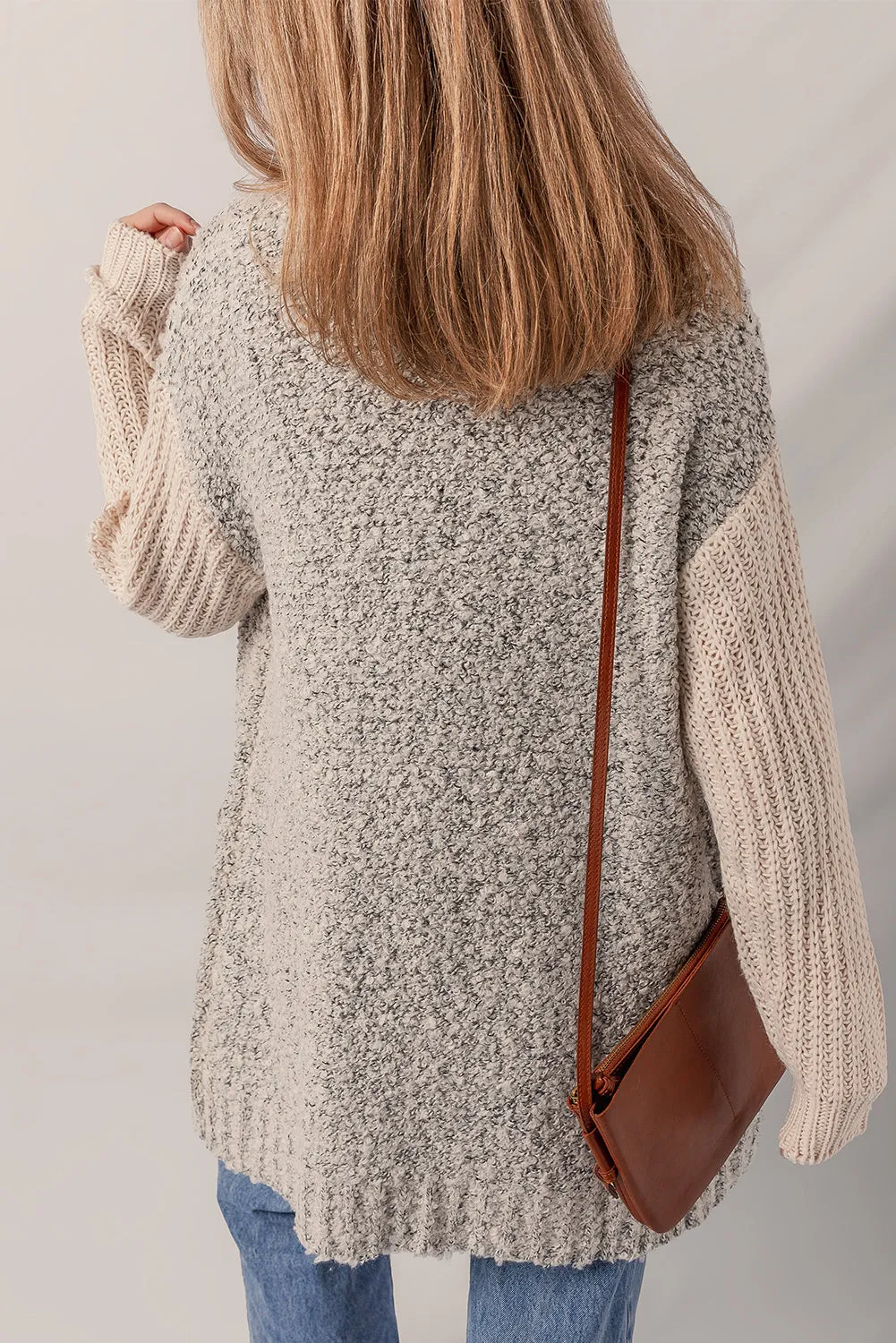 Threaded Pear Sarah Side Pockets Open Front Cardigan sold by Zulily product image thumbnail 2