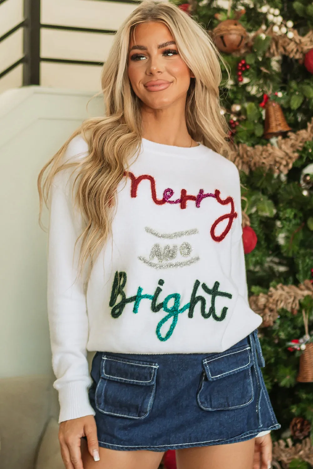 Threaded Pear Aria Bright Graphic Christmas Sweater sold by Zulily product image thumbnail 5