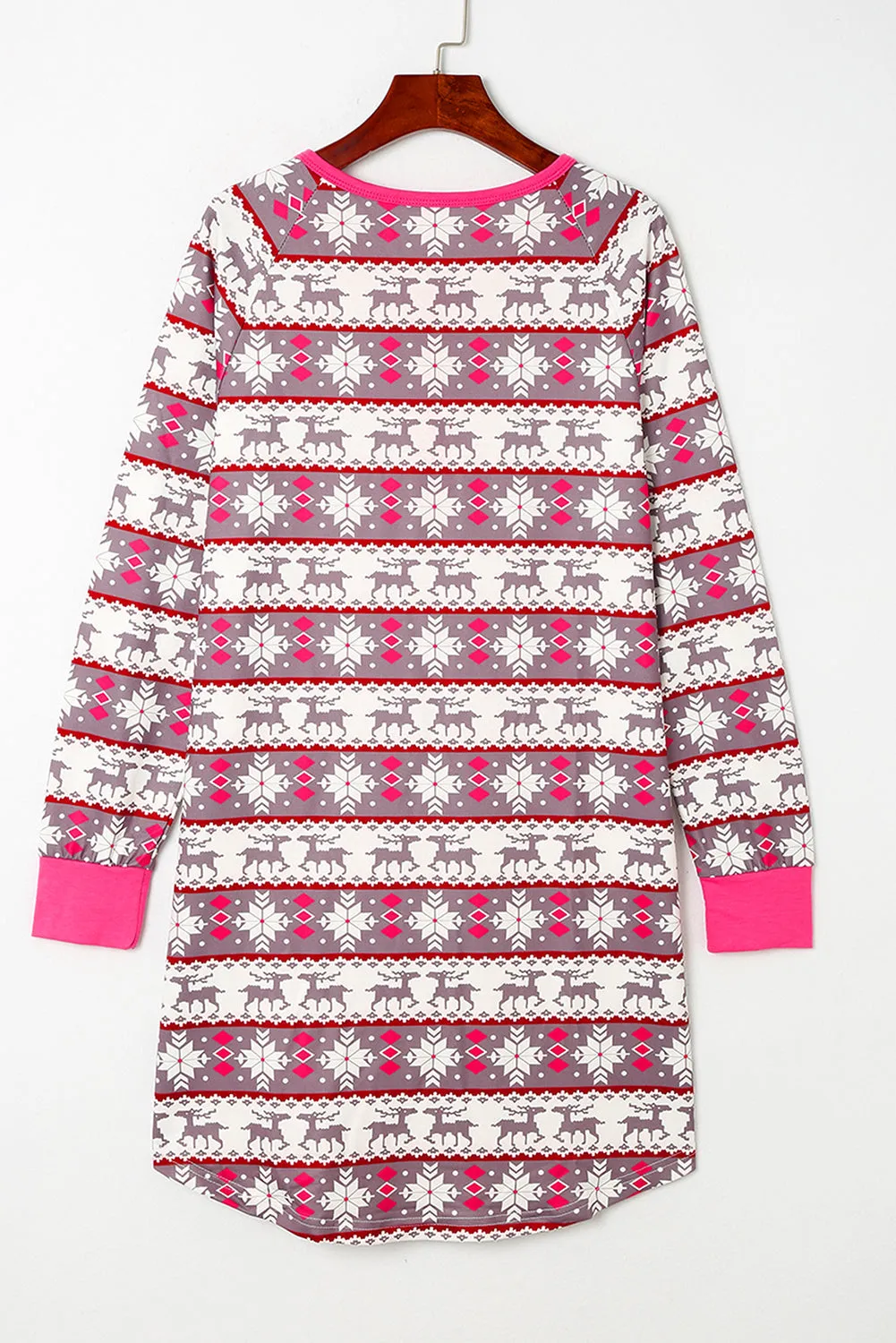 Threaded Pear Avery Pattern Henley Pajama Dress sold by Zulily product image thumbnail 2