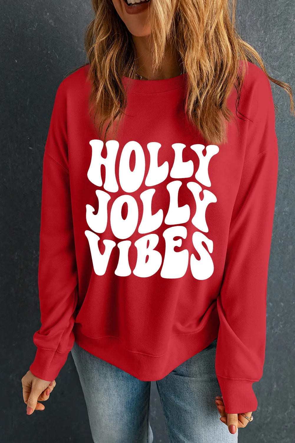 Threaded Pear Scarlett Graphic Crewneck Christmas Sweatshirt sold by Zulily product image thumbnail 3