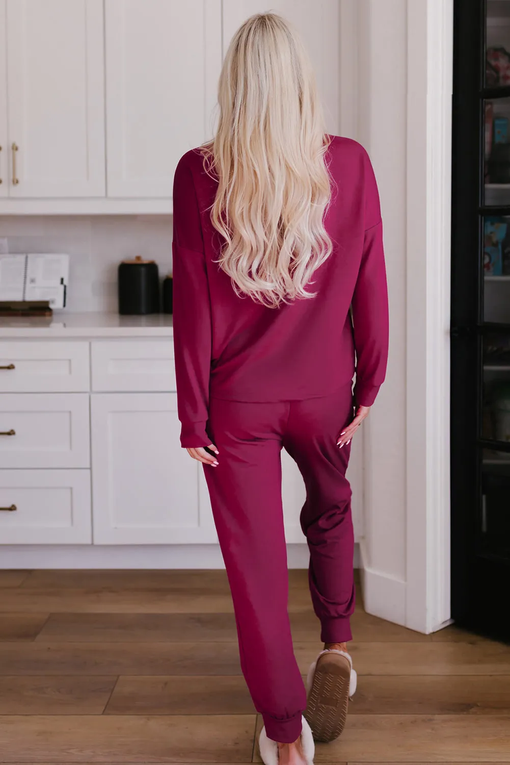 Threaded Pear Evelyn Pants Lounge Set Long Sleeve Top sold by Zulily product image thumbnail 2