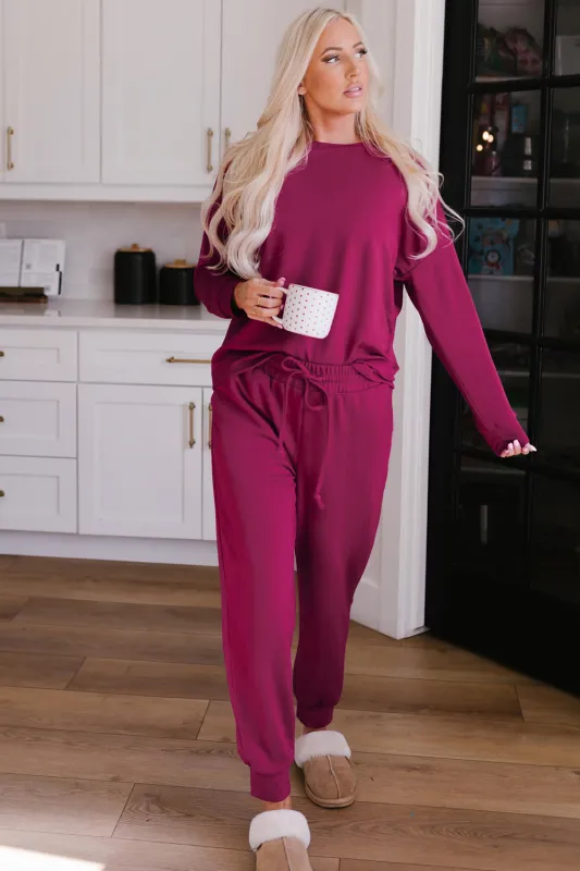 Threaded Pear Evelyn Pants Lounge Set Long Sleeve Top made by Threaded Pear
