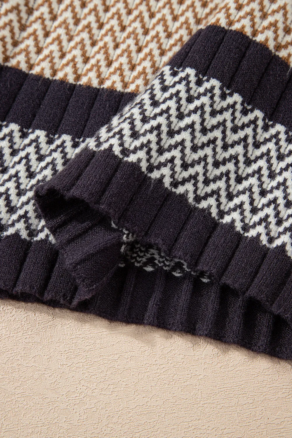 Threaded Pear Avery Ribbed Trim Slim Sweater sold by Zulily product image thumbnail 4