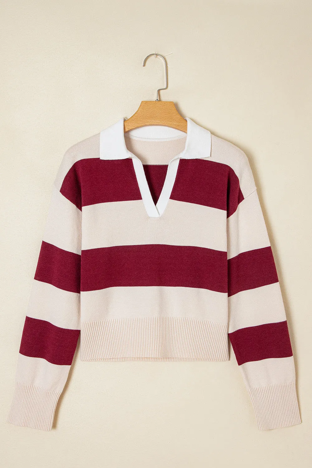 Threaded Pear Olivia Knitted Polo Collar Sweater sold by Zulily