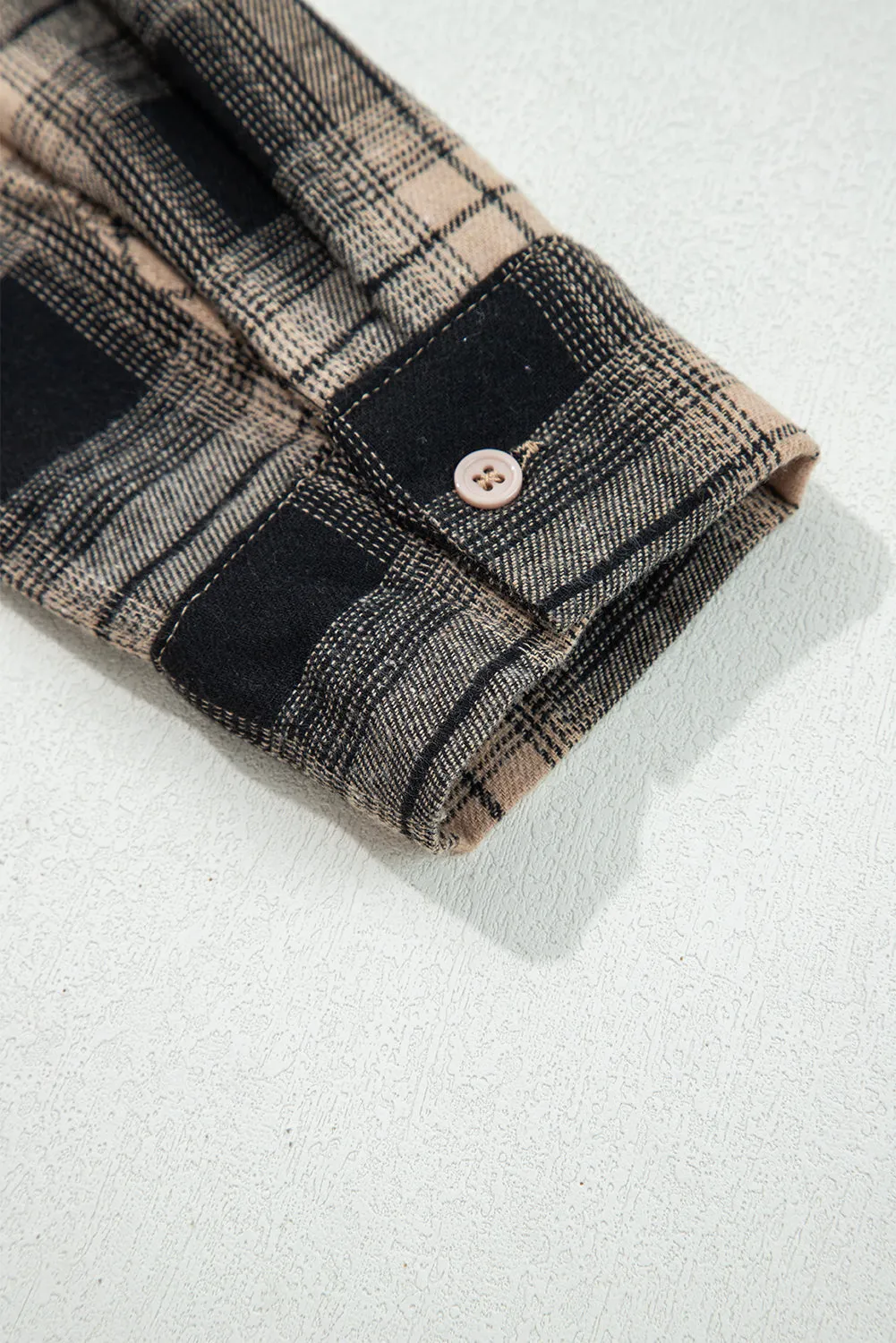 Threaded Pear Meredith Double Flap Brushed Shacket sold by Zulily product image thumbnail 4