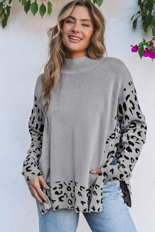 Threaded Pear Isabella Side Slit Oversized Sweater sold by Zulily