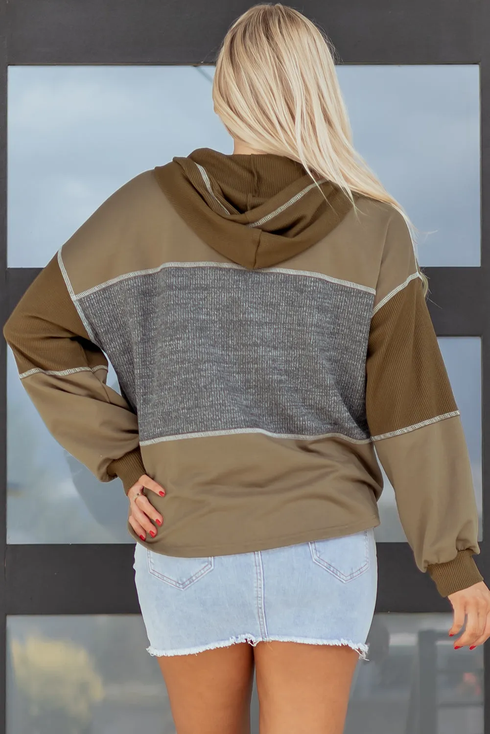 Threaded Pear Myrabella Exposed Seam Half Pullover sold by Zulily product image thumbnail 2