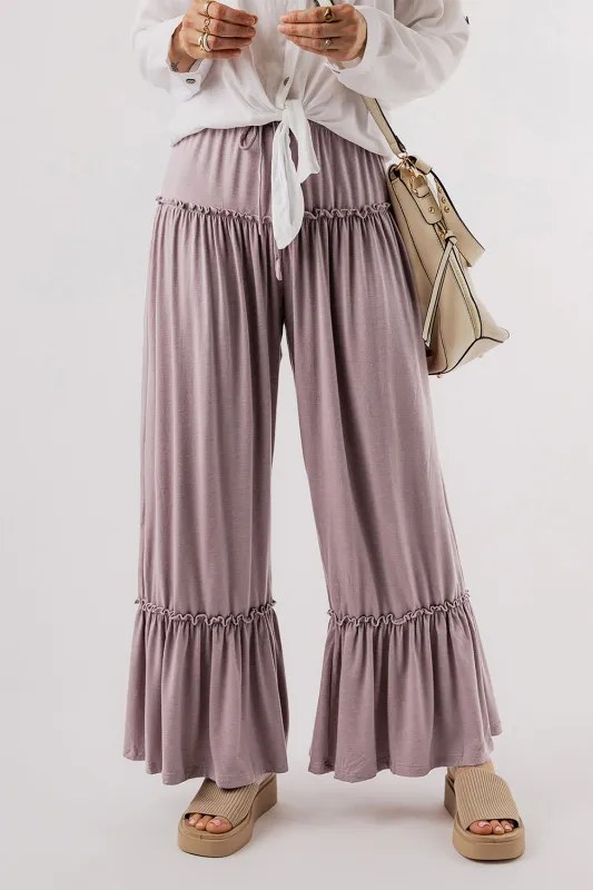 Threaded Pear Aurora Waist Wide Leg Pants sold by Zulily