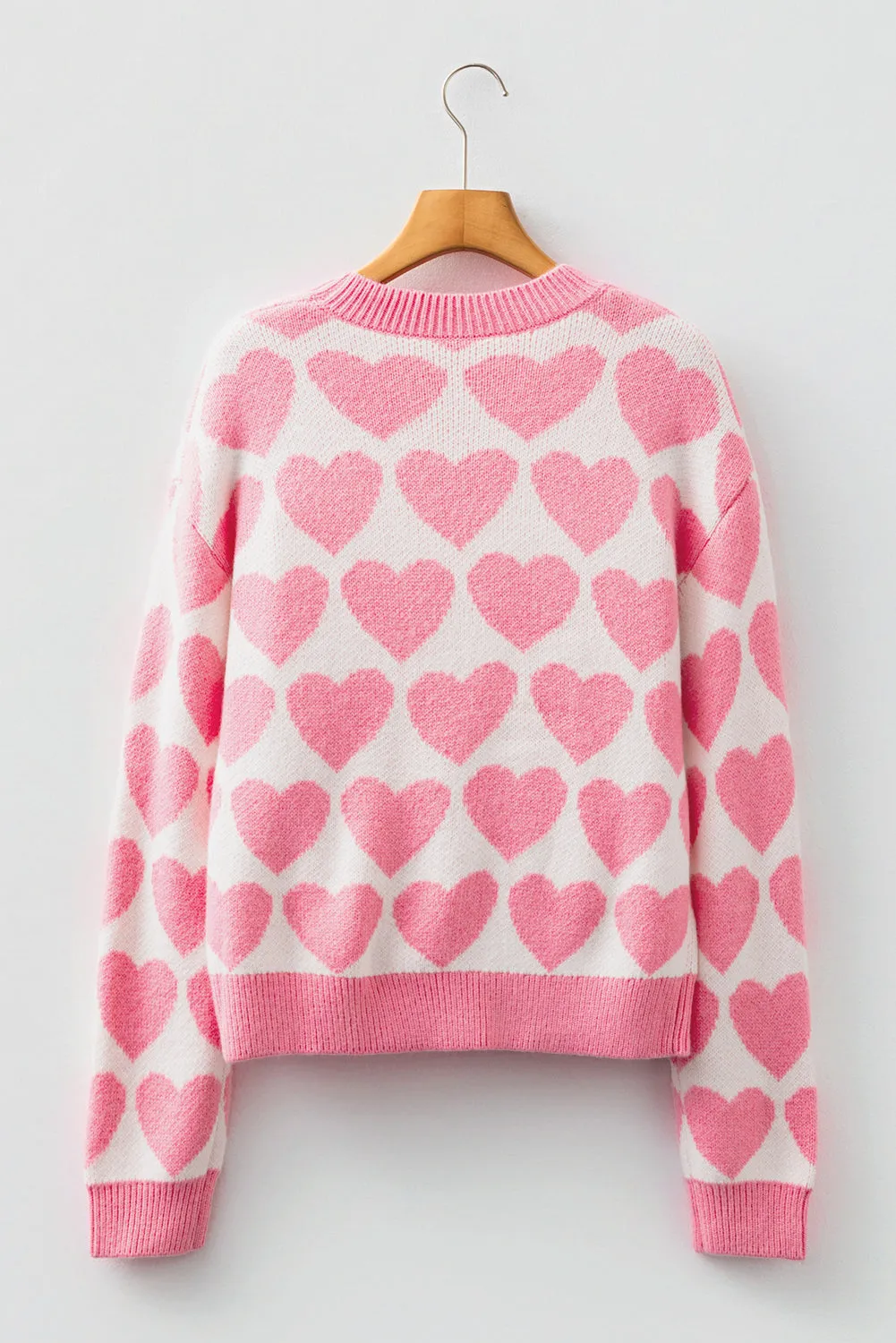 Threaded Pear Skylar Heart Print Knit Sweater sold by Zulily product image thumbnail 2