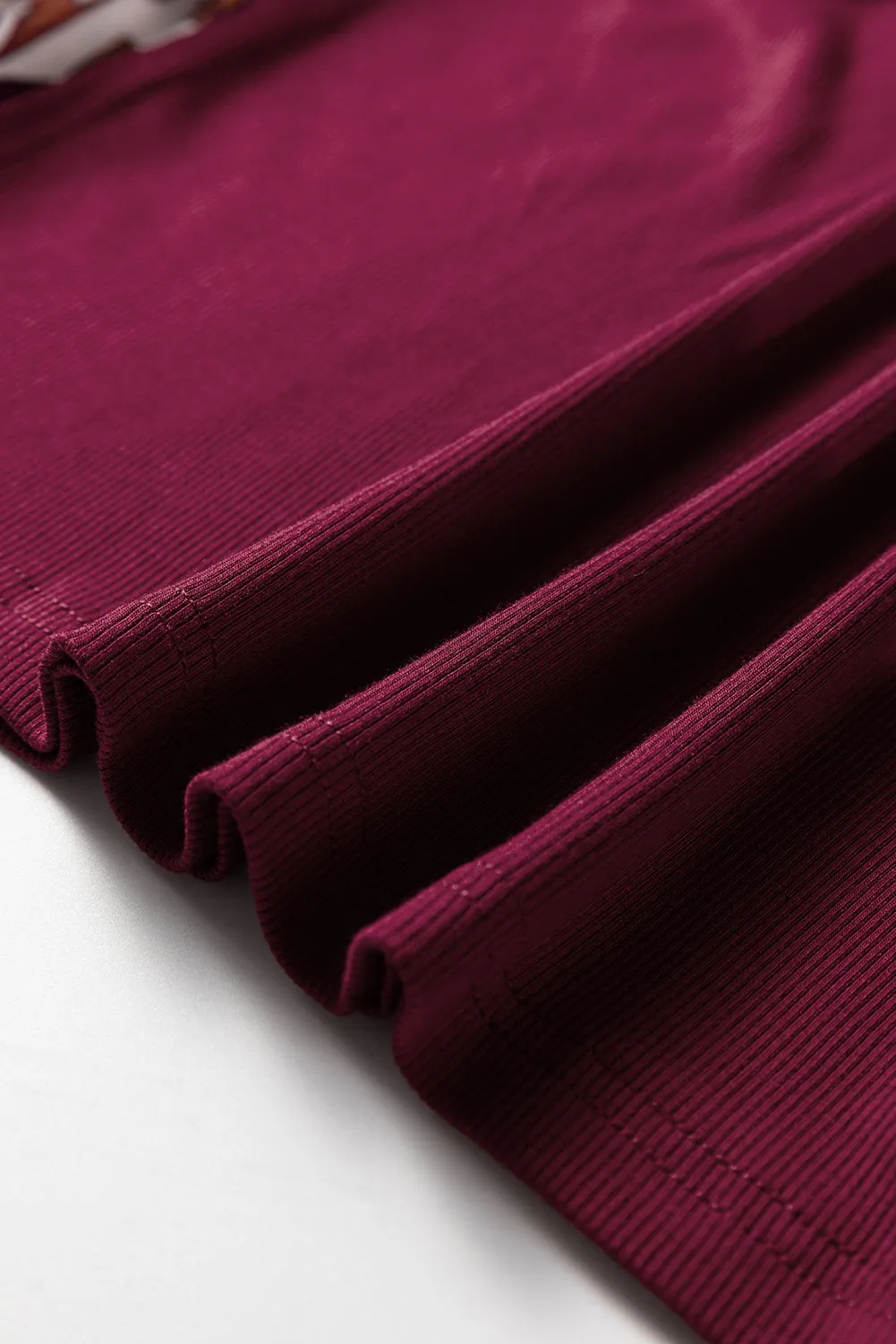 Threaded Pear Bellamy Ribbed Body Patchwork Long Sleeve Top sold by Zulily product image thumbnail 3