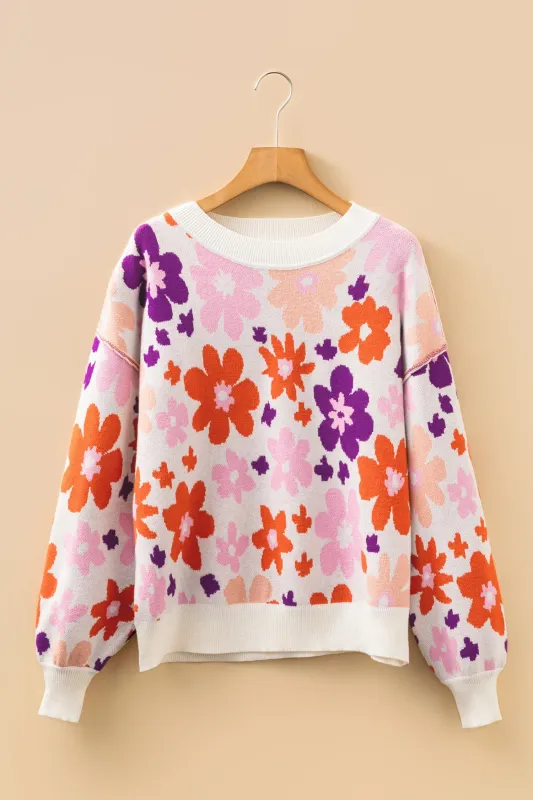 Threaded Pear Jaylani Pattern Drop Shoulder Sweater sold by Zulily