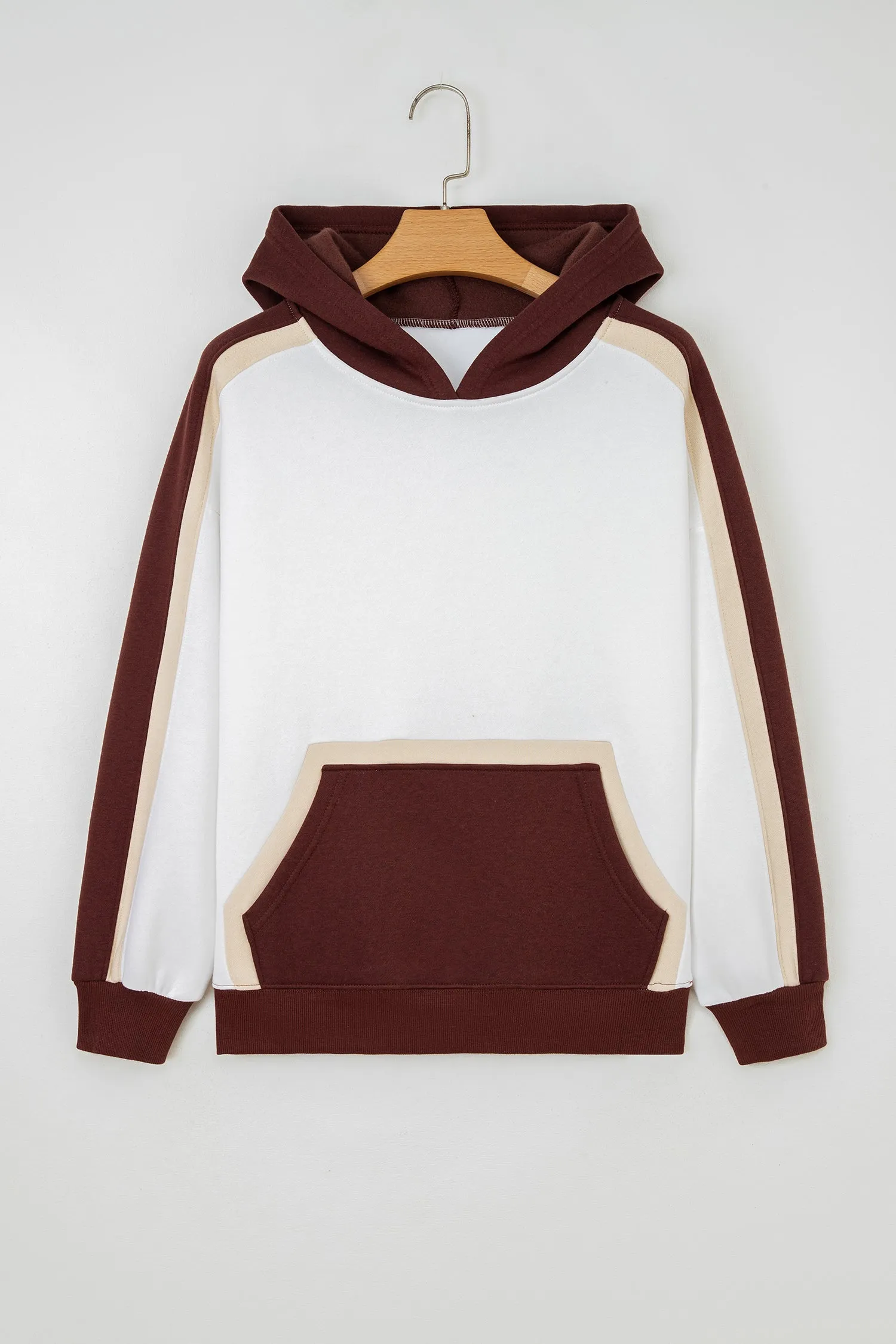 Threaded Pear Ariyah Patchwork athleisure Hooded Sweatshirt sold by Zulily