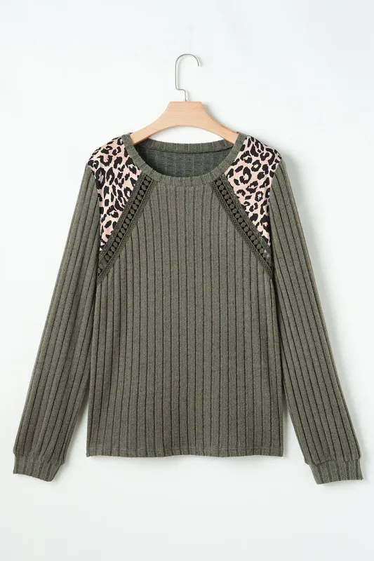 Threaded Pear Zelda Rib Textured Knit Top made by Threaded Pear