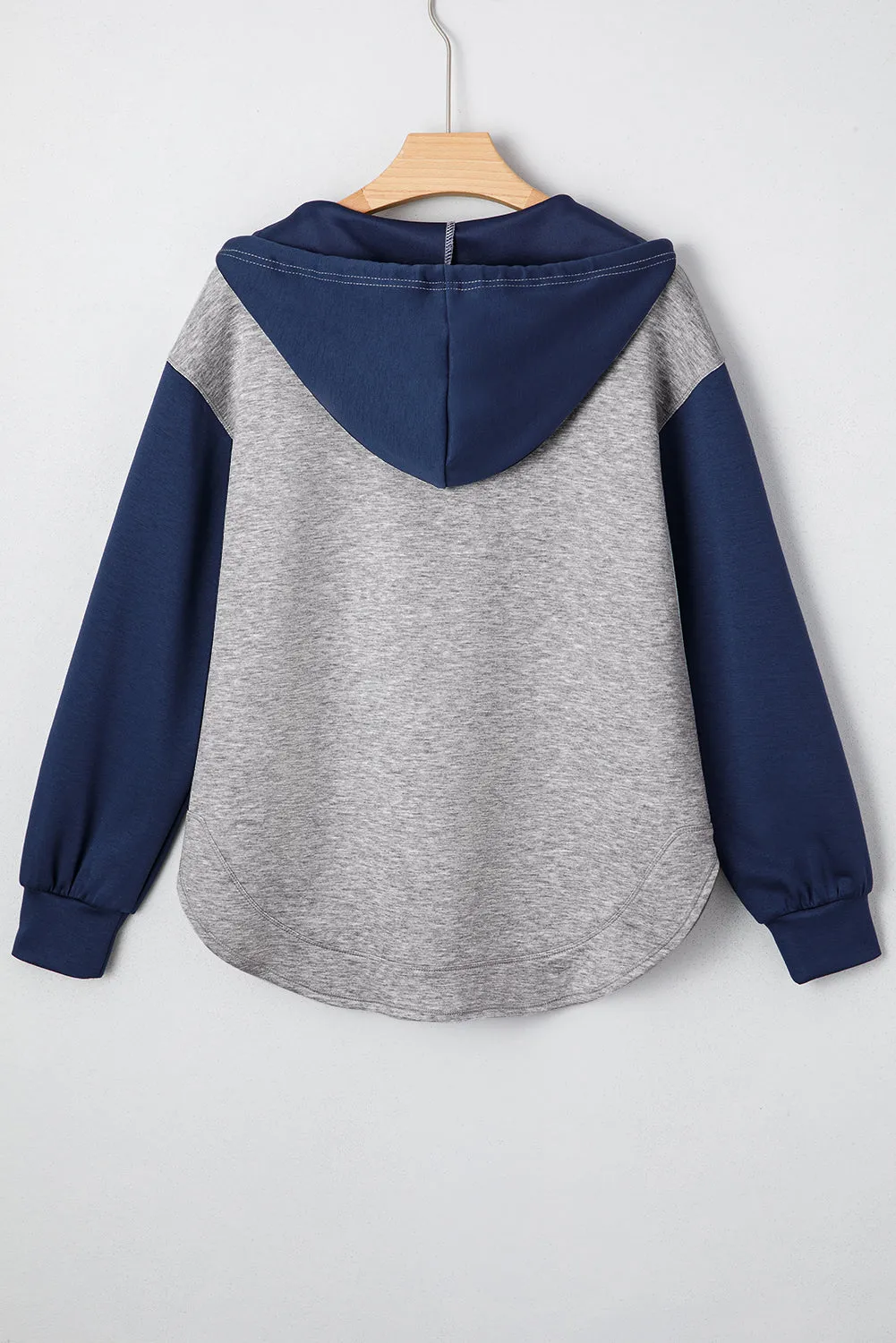 Threaded Pear Zariyah Block Patchwork Drawstring Hoodie sold by Zulily product image thumbnail 2
