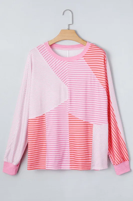 Threaded Pear Alondra Exposed Seam Casual Long Sleeve Top sold by Zulily