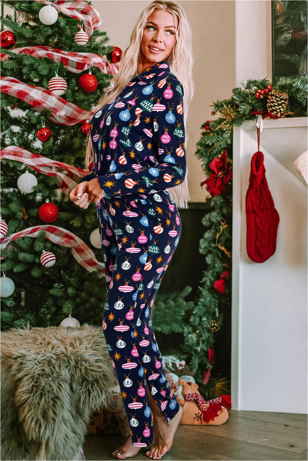 Threaded Pear Mazie Christmas Lights Print Shirt sold by Zulily product image thumbnail 3