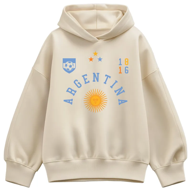 Instant Message - Argentina Soccer Jersey - Women's Oversized Fleece Hoodie Sweatshirt sold by Zulily