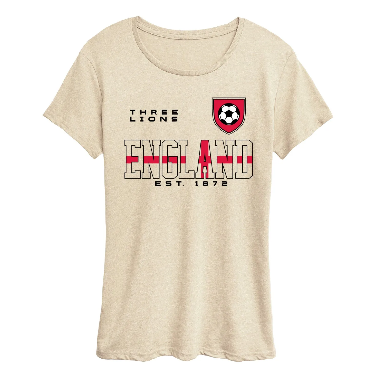 Instant Message - England Soccer Jersey - Women's Short Sleeve Graphic T-Shirt sold by Zulily