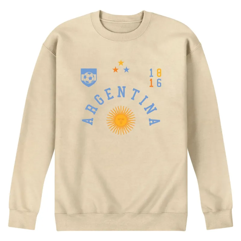 Instant Message - Argentina Soccer Jersey - Men's Crew Fleece Sweatshirt sold by Zulily