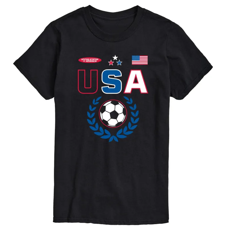 Instant Message - USA Soccer Jersey - Men's Short Sleeve Graphic T-Shirt made by Zulily