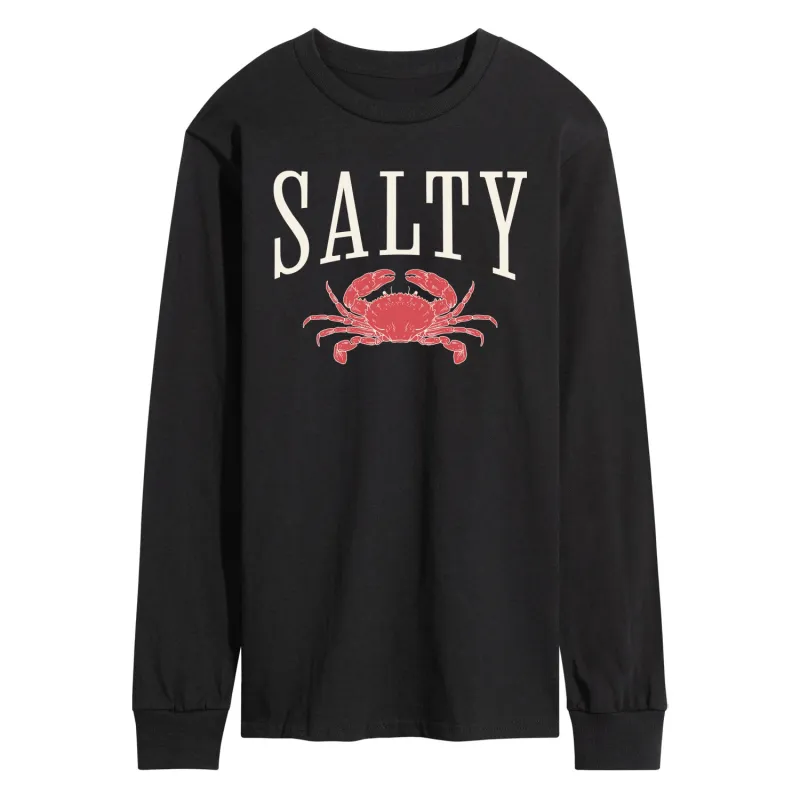 Instant Message - Salty Crab - Men's Long Sleeve Graphic T-Shirt made by Zulily