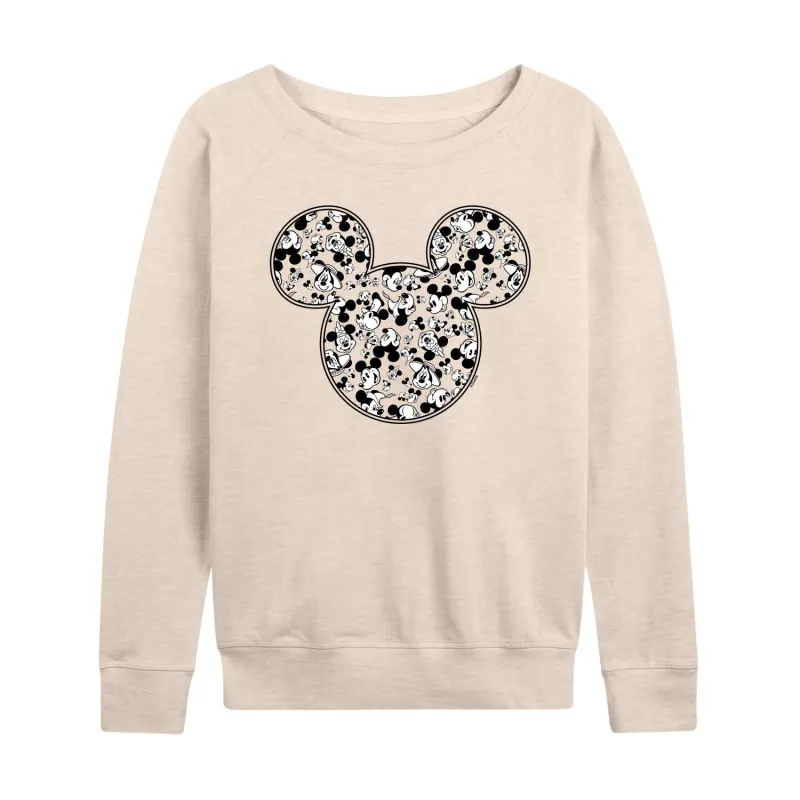 Mickey & Friends - Meta Mickey - Women's Lightweight French Terry Long Sleeve Shirt made by Disney