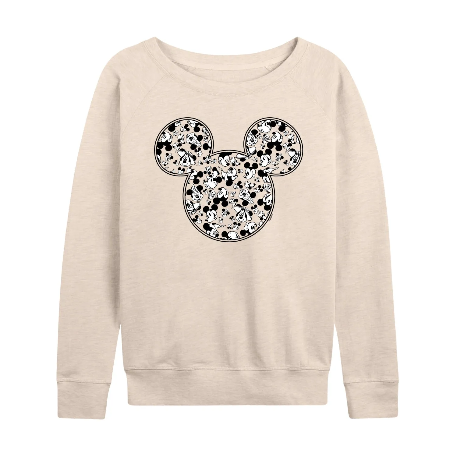 Mickey & Friends - Meta Mickey - Women's Lightweight French Terry Long Sleeve Shirt sold by Zulily