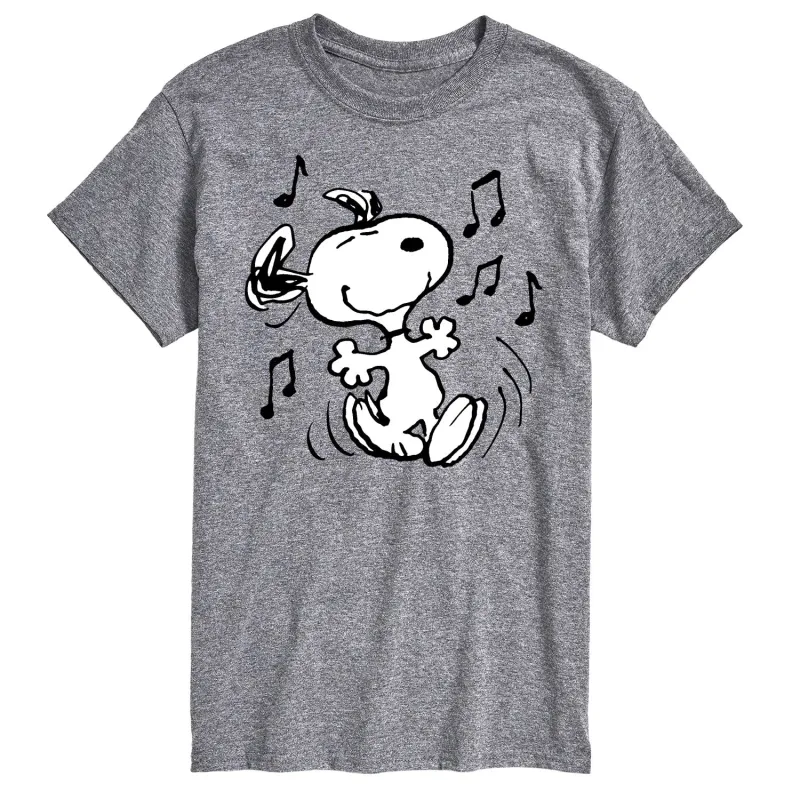 Peanuts - Snoopy Dancing - Men's Short Sleeve Graphic T-Shirt sold by Zulily