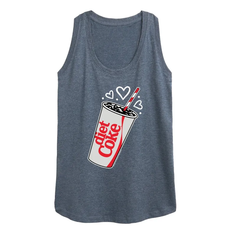 Diet Coke - Heart Bubbles - Women's Racerback Tank Top sold by Zulily