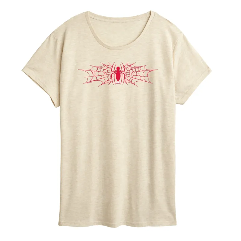 Marvel - Spiderman And Webs - Women's Short Sleeve Classic Fit Tee sold by Zulily