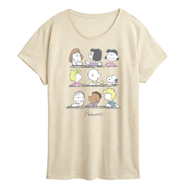 Peanuts - Snoopy And Friends - Women's Short Sleeve Graphic T-Shirt sold by Zulily