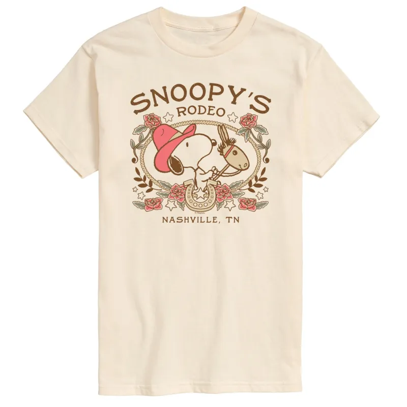 Peanuts - Snoopy Western - Men's Short Sleeve Graphic T-Shirt sold by Zulily