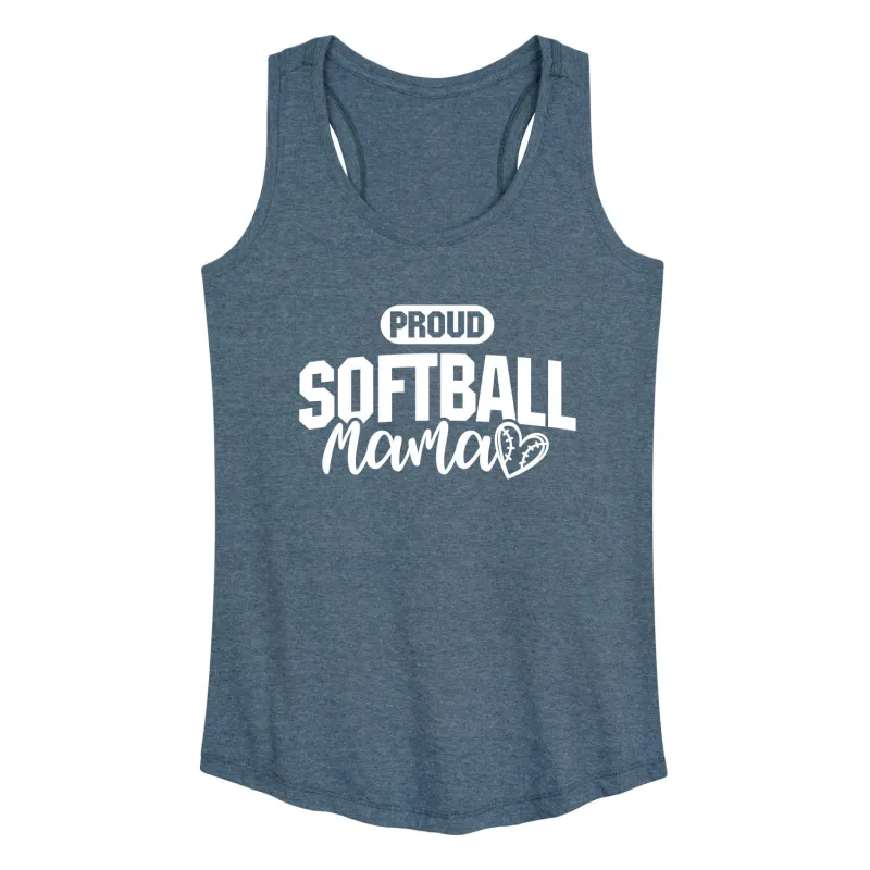 Instant Message - Proud Softball Mama - Women's Racerback Graphic Tank sold by Zulily