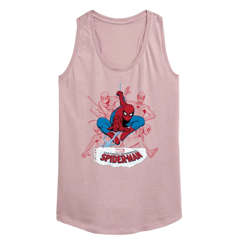 Spider-Man - Line Cluster - Women's Racerback Graphic Tank sold by Zulily