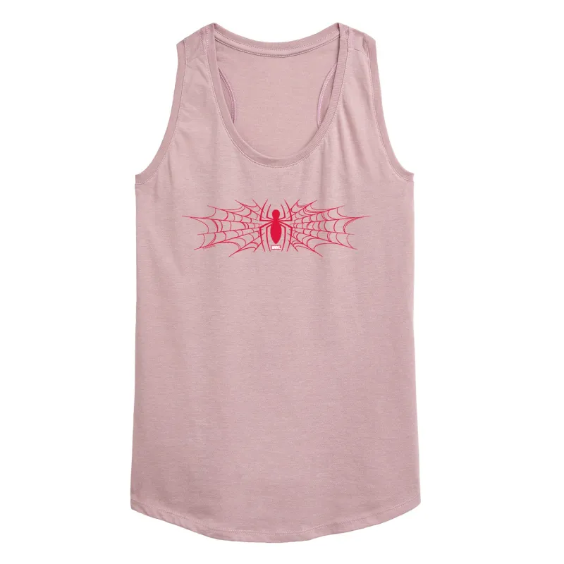 Spider-Man - Spider And Webs - Women's Racerback Graphic Tank sold by Zulily