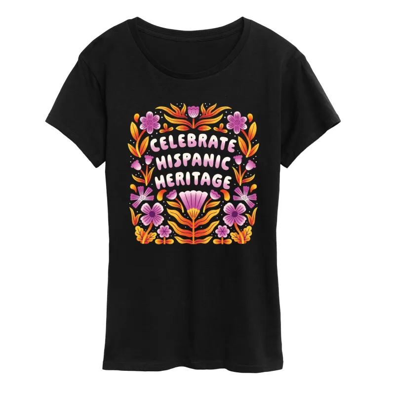 Instant Message - Celebrate Hispanic Heritage - Women's Short Sleeve Graphic T-Shirt sold by Zulily