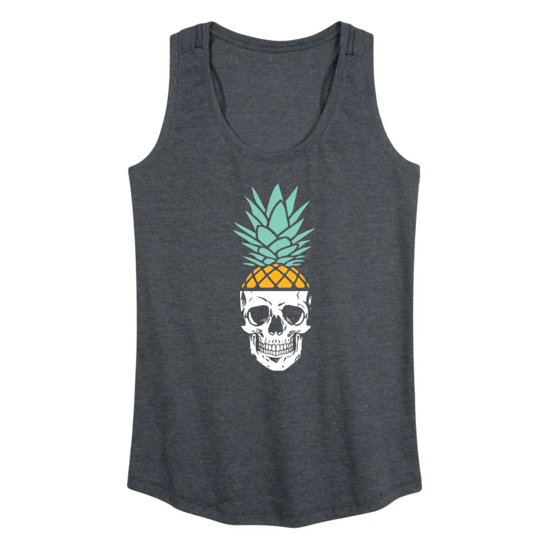 Instant Message - Pineapple Skull - Women's Racerback Graphic Tank sold by Zulily
