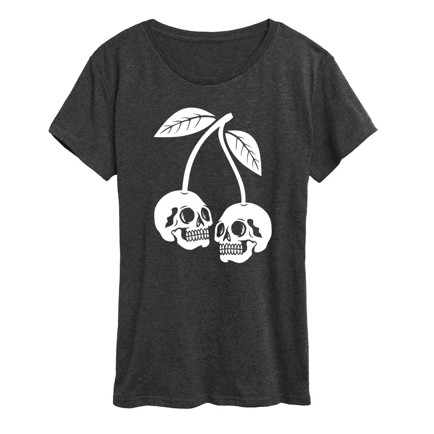 Instant Message - Skull Cherries - Women's Short Sleeve Graphic T-Shirt sold by Zulily product image thumbnail 4